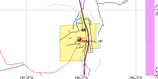 map of Socorro